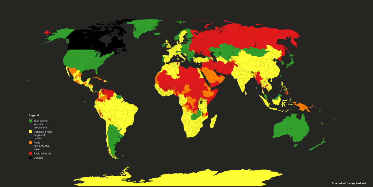 Aktuelle globale Reisehinweise für Kanada nach Gemeinde/Provinz Aktuelle globale Reisehinweise für Kanada nach Gemeinde/Provinz