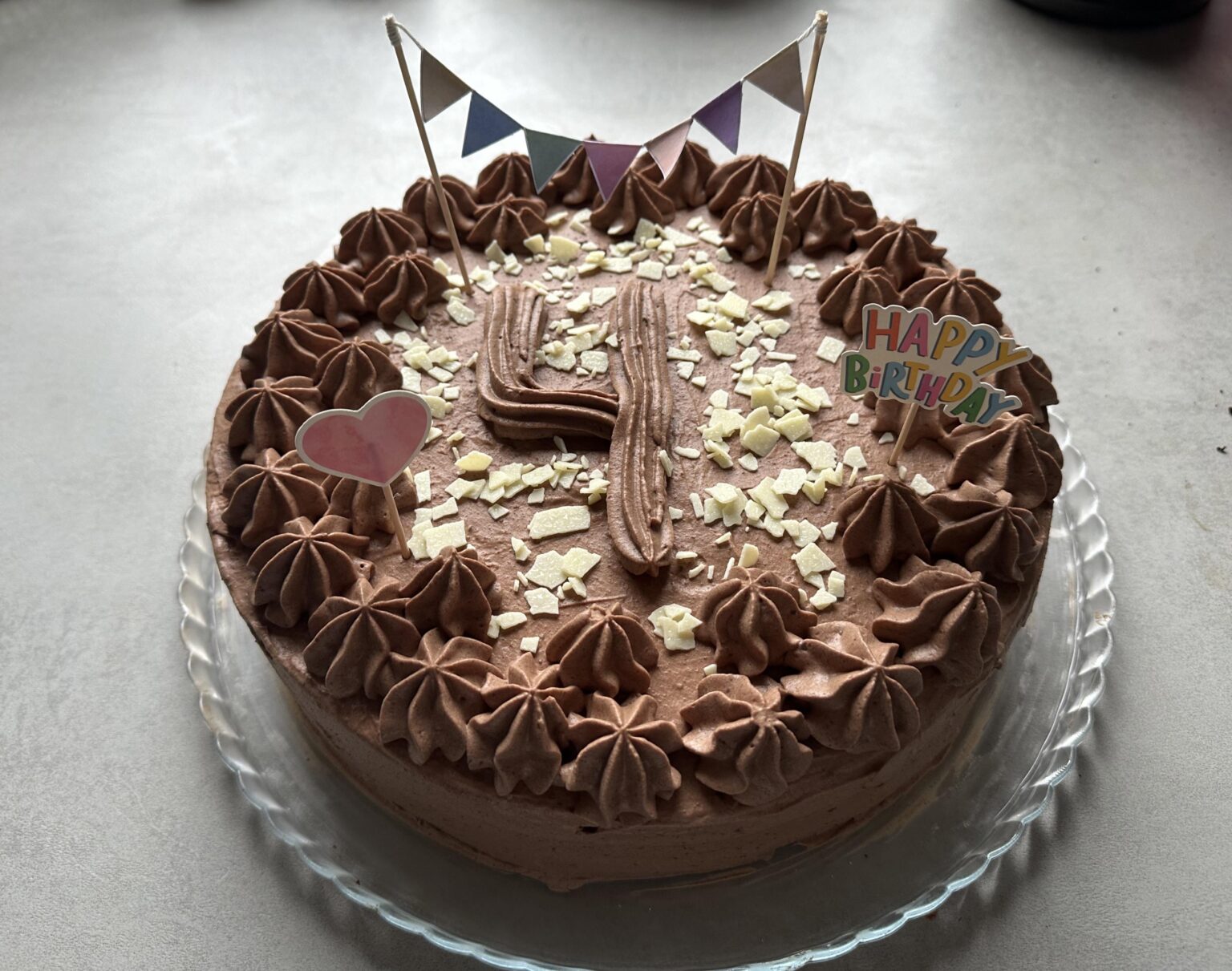 Geburtstags-Schokotorte