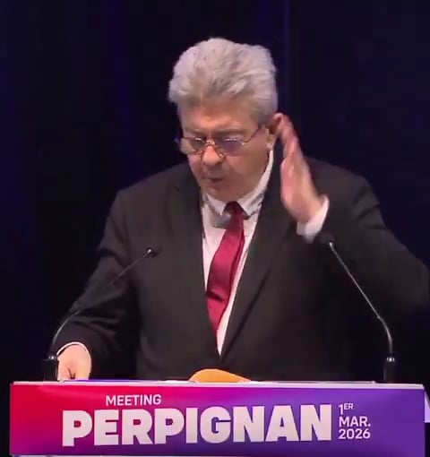 Perpignan-Treffen am 1. März 2026 – Mélenchon ironisiert die Aussprache von „Glucksmann“