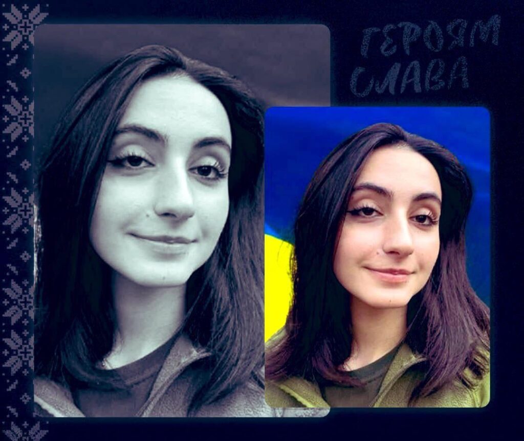 Tetyana, 22-jährige Kampfmedizinerin: Sie stammte aus der Stadt Bila Zerkwa – sie wurde am 4. März 2026 im Gefecht im Oblast Charkiw getötet.