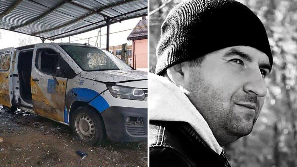 Postangestellter, dessen Lieferwagen von russischer Drohne angegriffen wurde, ist im Krankenhaus gestorben; hinterließ seine Frau und seine dreijährige Tochter