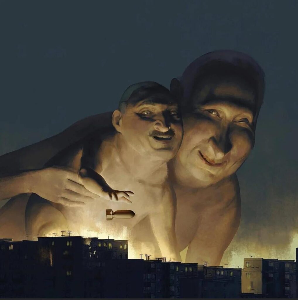 Ein nächtlicher Terror, von Volodymir Prokh, 2022