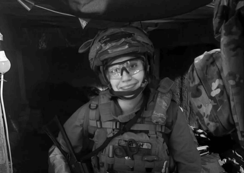 Maria Bihun, eine Soldatin der 241. Tro-Brigade, starb bei einem Kampfeinsatz.