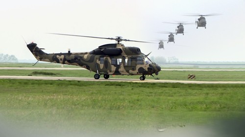 Hubschrauber der südkoreanischen Armee gelangt letzten Monat während einer Wildfire-Operation versehentlich in die DMZ