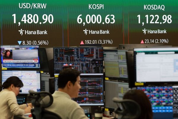 KOSPI durchbricht 6.000 im Intraday-Handel angesichts der erneuten Erwartung von Fortschritten bei den Gesprächen zwischen den USA und Iran