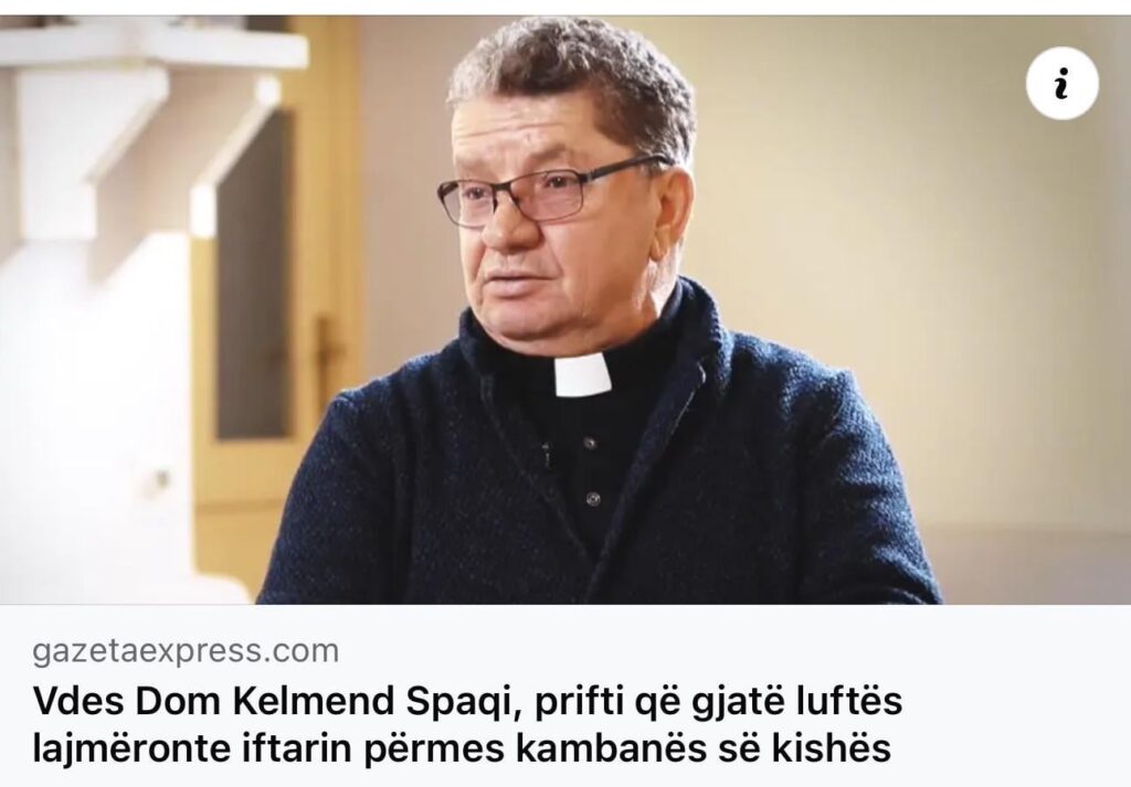 Interreligiöse Harmonie macht uns zu dem, was wir sind 🇦🇱🇽🇰 Möge Gott ihm gnädig sein