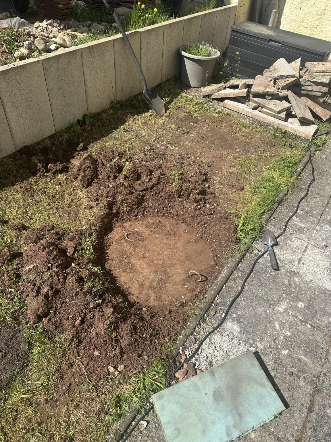 Metallplatte gefunden