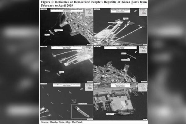 VOA: Große Schiffe, die im Verdacht stehen, Kohle zu befördern, im nordkoreanischen Hafen Nampo gesichtet 