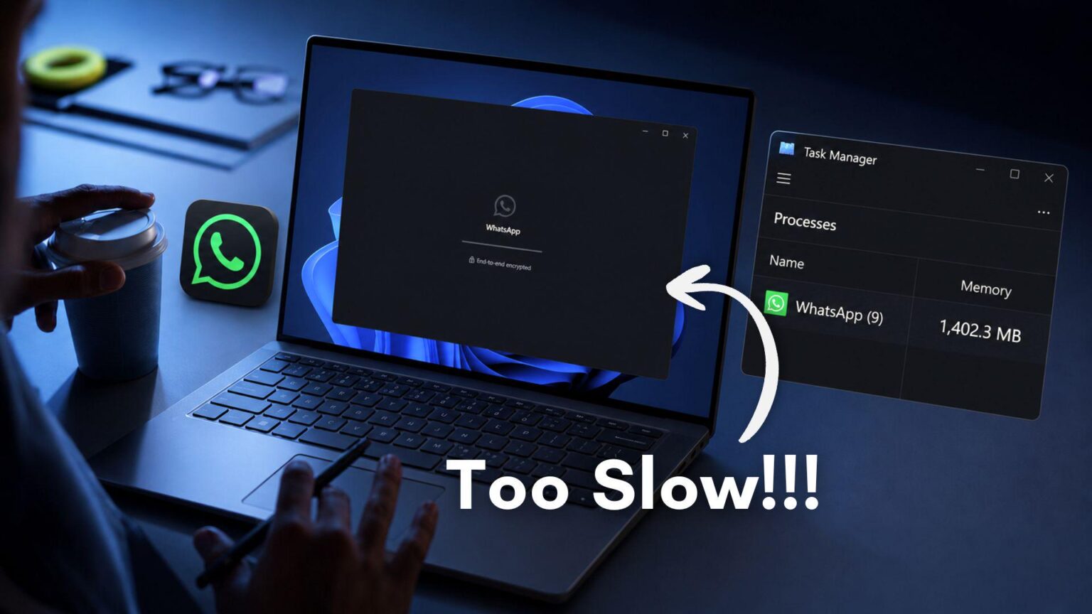 WhatsApp ist derzeit die schlechteste App auf Ihrem Windows 11-PC, da sie 1,2 GB RAM verbraucht und nichts tut