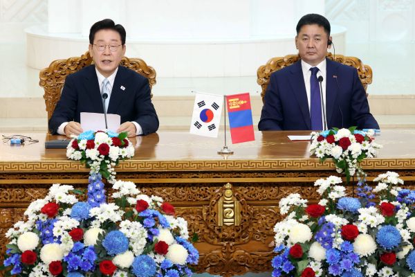 Lee und der mongolische Präsident verabschieden eine gemeinsame Erklärung zur Eröffnung des „Goldenen Zeitalters“ der bilateralen Beziehungen