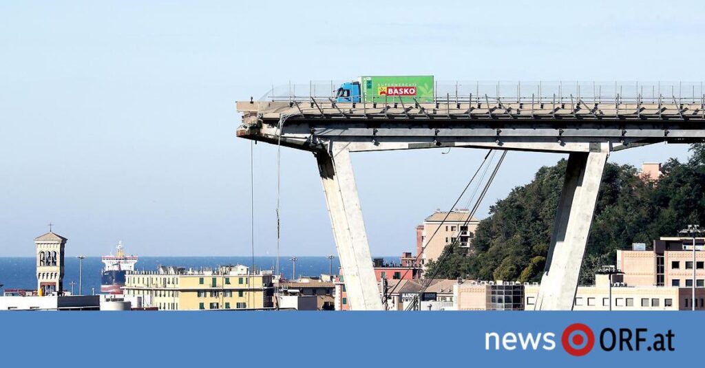 Acht Jahre danach: Urteil zu Einsturz von Brücke in Genua Acht Jahre danach: Urteil zu Einsturz von Brücke in Genua