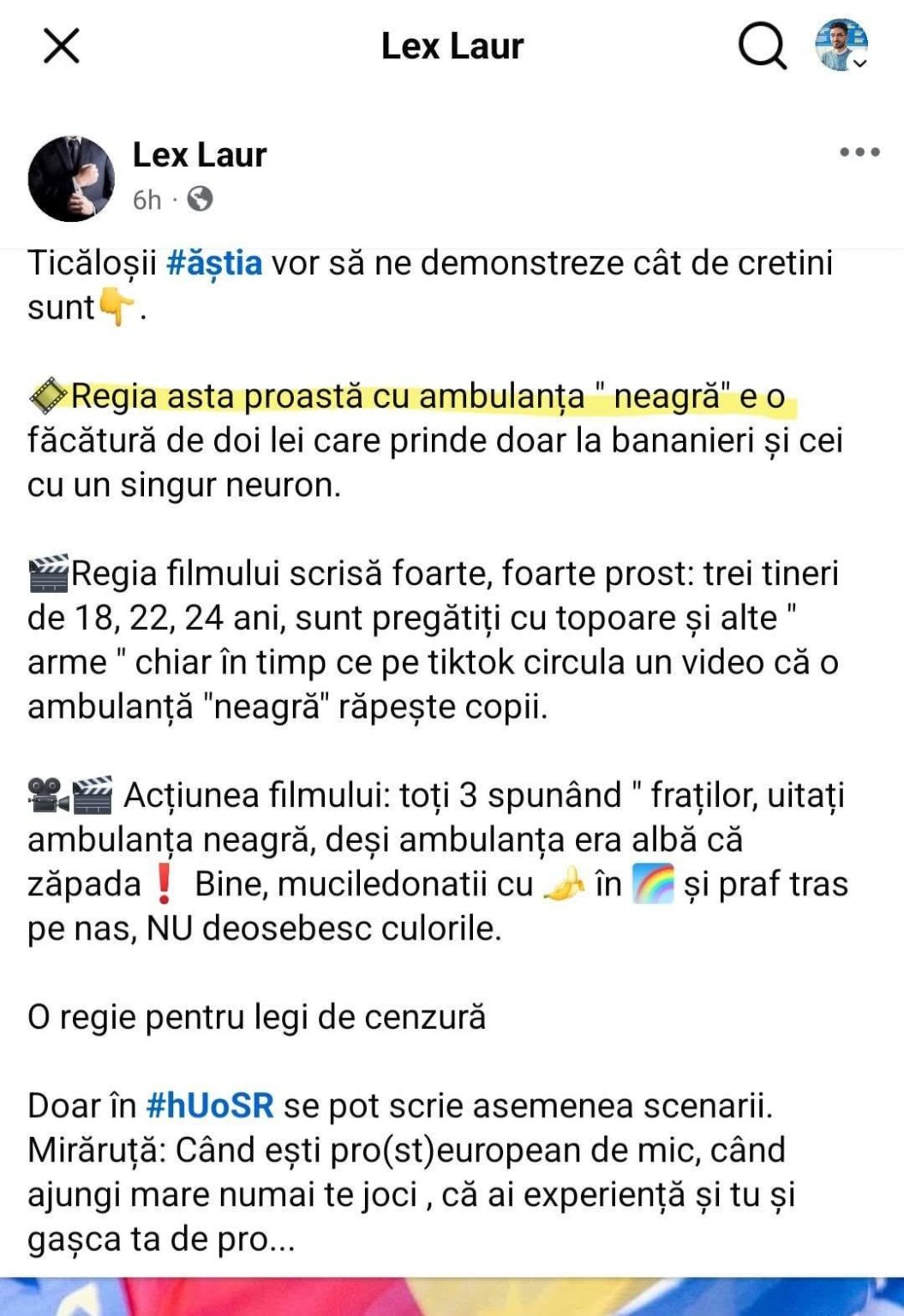 Was denken die Souveränisten: Der Angriff auf den Krankenwagen in Cluj war eine Inszenierung des Systems, um uns zu zensieren