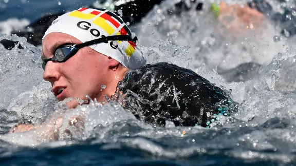 SCM-Schwimmerin Isabel Gose im Freiwasser. | IMAGO / Insidefoto SCM-Schwimmerin Isabel Gose im Freiwasser.