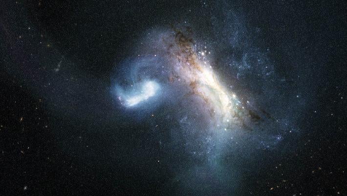 Astronomen haben mit dem NASA/ESA-Weltraumteleskop Hubble eindeutige Beweise dafür gefunden, dass die junge Milchstraße nur zwei Milliarden Jahre nach dem Urknall eine Zwerggalaxie verschluckte und damit eine der frühesten großen Verschmelzungen in der Geschichte unserer Galaxie enthüllte.