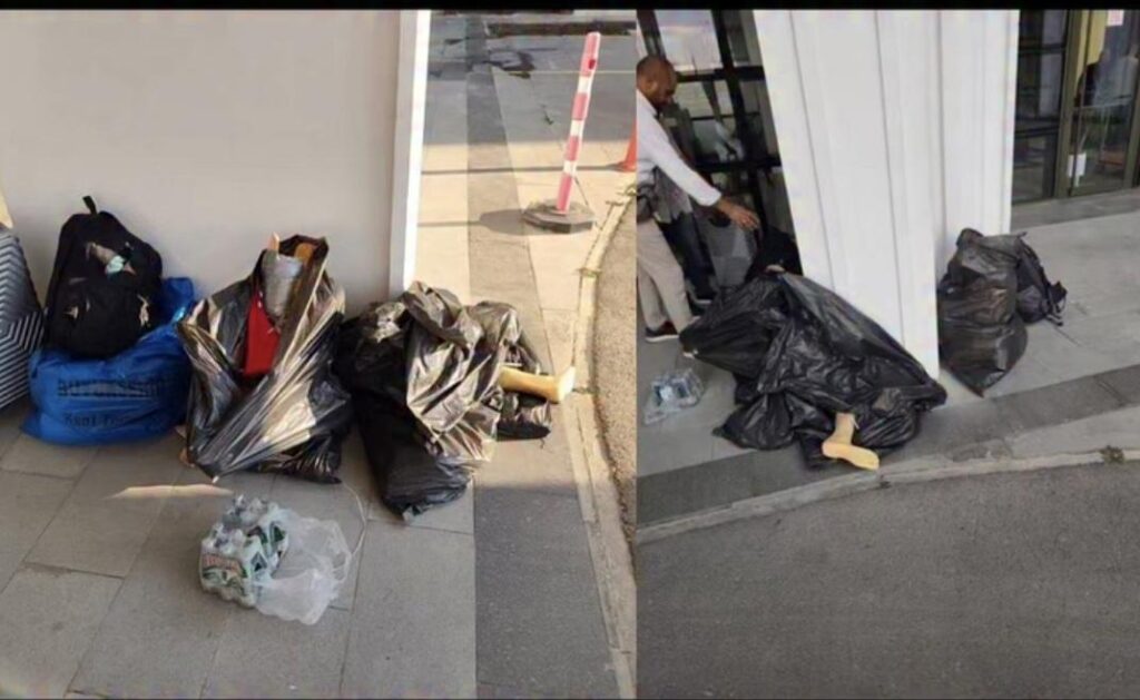 Prothesen unserer protestierenden Veteranen wurden in den Müllsack geworfen Prothesen unserer protestierenden Veteranen wurden in den Müllsack geworfen