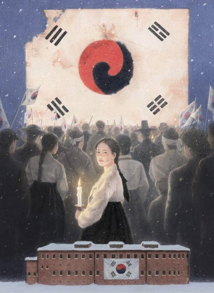 Alles Gute zum Nationalen Befreiungstag (광복절) 🇰🇷 Kunst von @hantograph auf Instagram