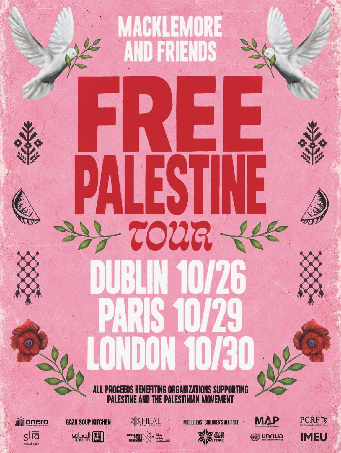 Macklemore kündigt eine „Free Palestine“-Tour an, bei der der gesamte Erlös an Organisationen geht, die das palästinensische Volk und seine Bewegung unterstützen.
