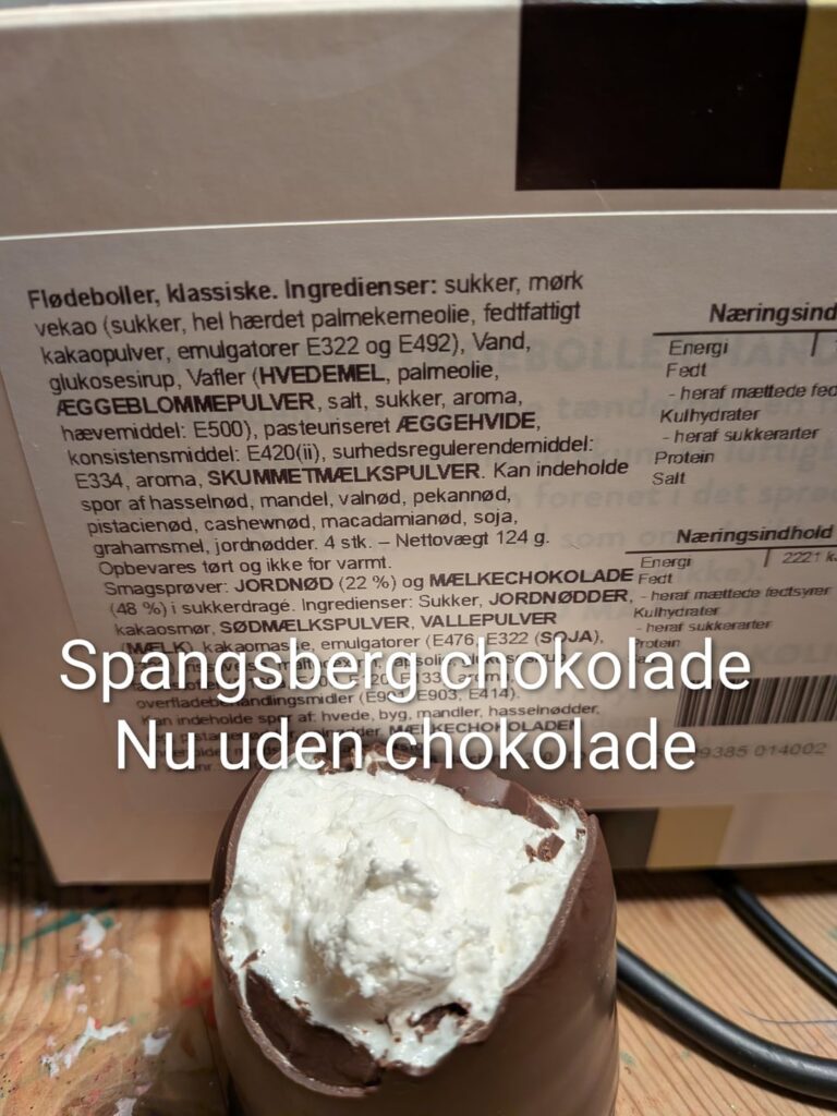 Spangsberg-Schokolade ohne Schokolade