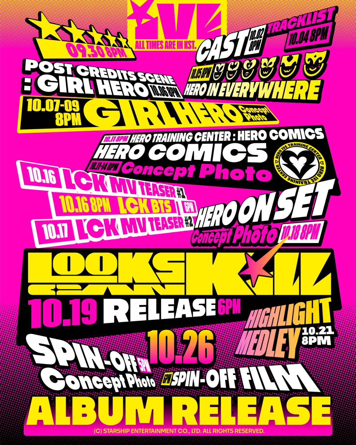 IVE – EP: Looks Can Kill (Scheduler)
