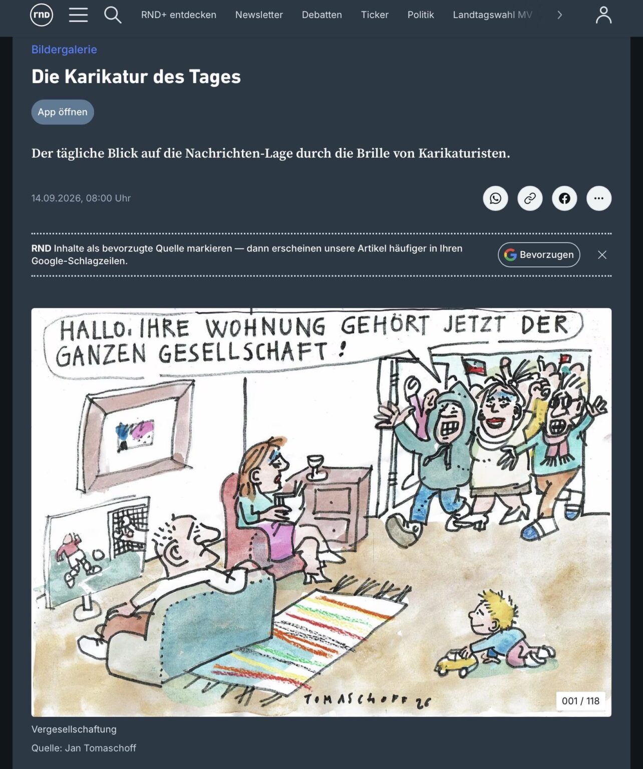 Nach dem Sieg der Linken in Berlin besteht die Befürchtung, dass Cesi in die Wohnungen der Menschen gestopft wird