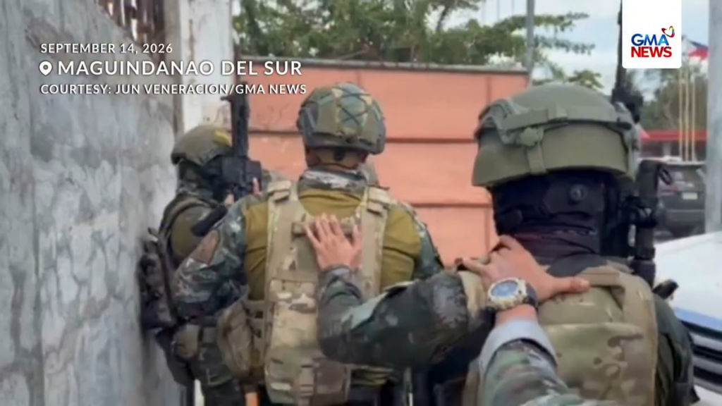 Anhaltende Schießerei heute, 14. September 2026, in Maguindanao del Sur, Philippinen, zwischen Regierungstruppen und einer bewaffneten Gruppe (derzeit unbekannt). Anhaltende Schießerei heute, 14. September 2026, in Maguindanao del Sur, Philippinen, zwischen Regierungstruppen und einer bewaffneten Gruppe (derzeit unbekannt).