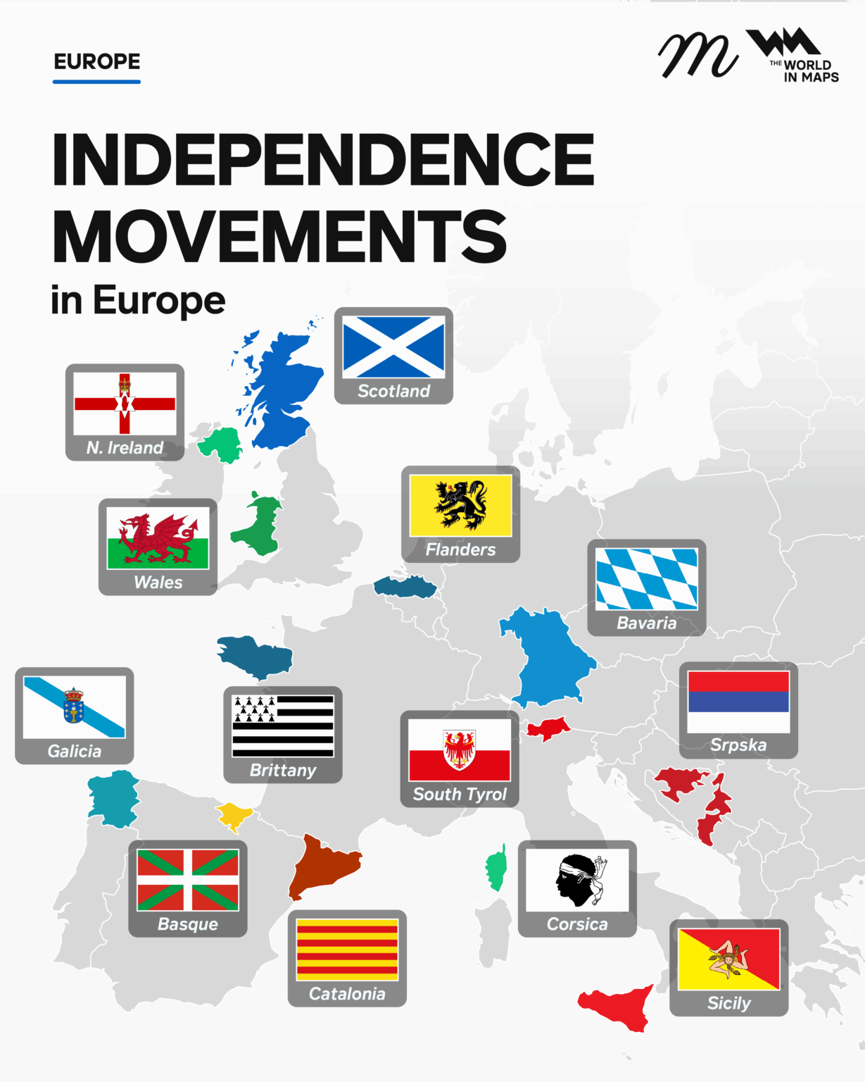 Unabhängigkeitsbewegungen in Europa (2026) Unabhängigkeitsbewegungen in Europa (2026)