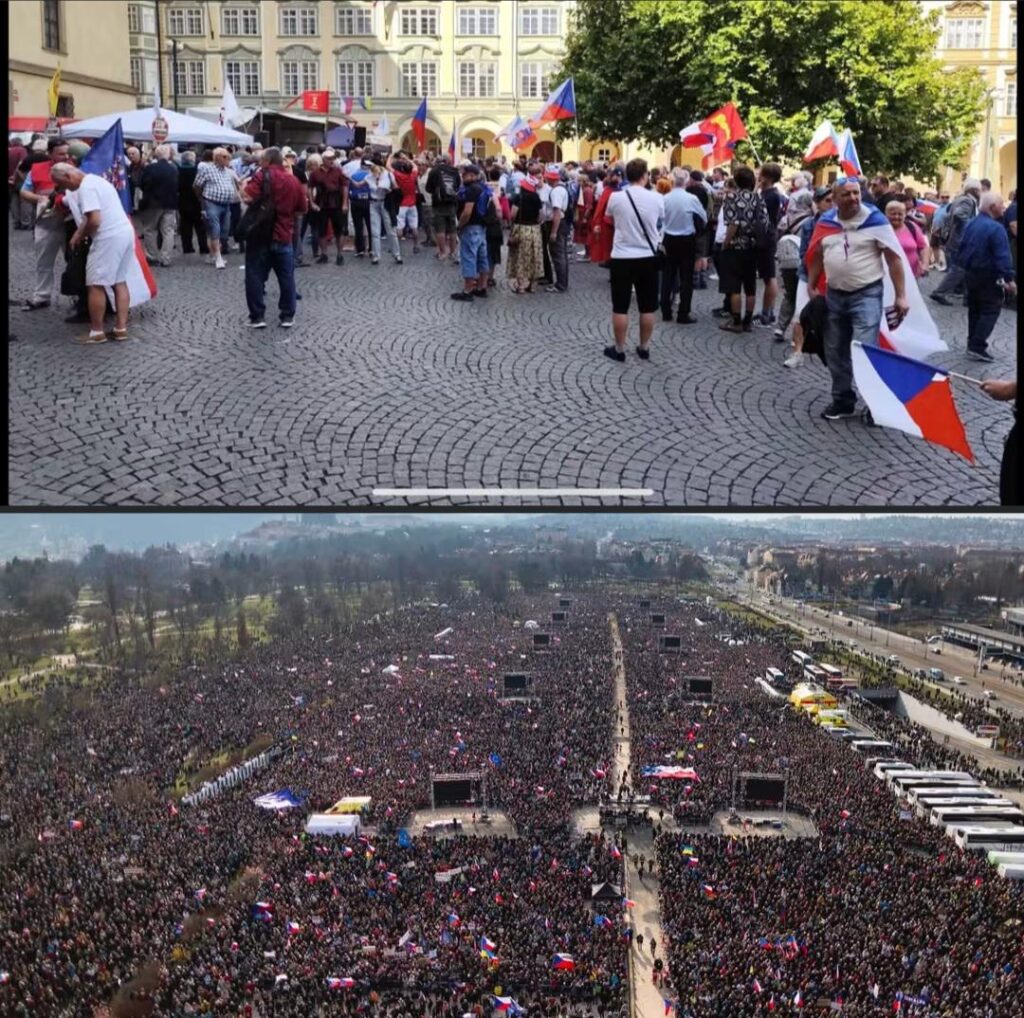 Die gestrige Demonstration gegen den Präsidenten gegen eine Million Momente