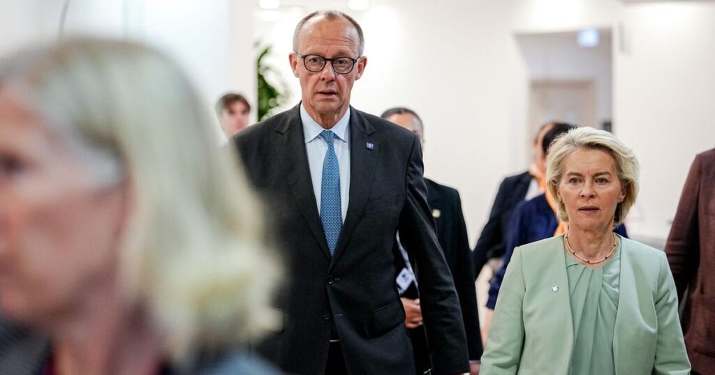 Merz und weitere Regierungschefs bremsen von der Leyens Kanada-Pläne aus Merz und weitere Regierungschefs bremsen von der Leyens Kanada-Pläne aus
