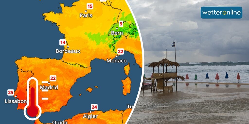 Wettergegensätze in Europa - Von Spätsommer bis Sturmwarnung