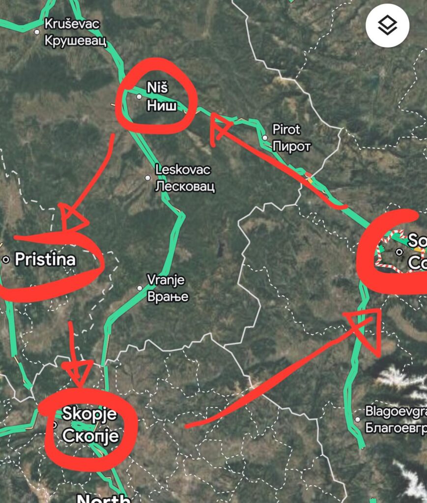 Kosovo-Einreisepunkte – ist eine Schleife möglich? Kosovo-Einreisepunkte – ist eine Schleife möglich?