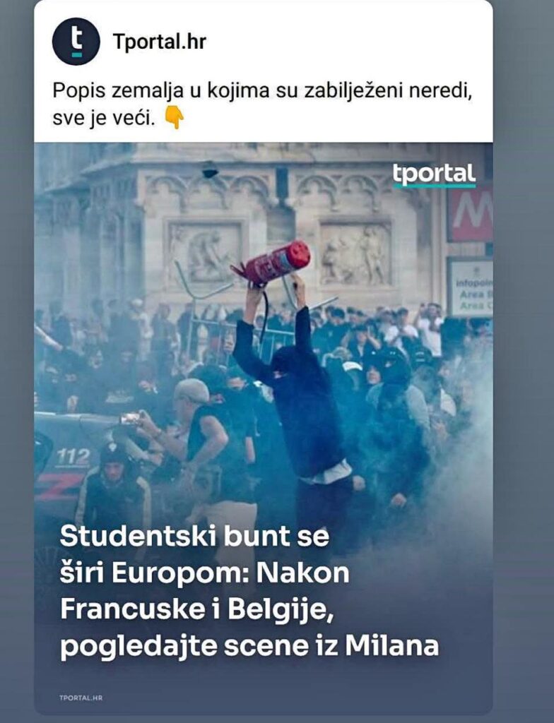 Überall protestieren Menschen, außer in Bosnien und Herzegowina. Es ist zu gut für uns