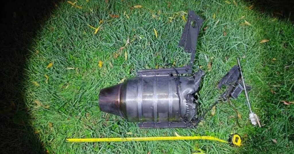 /FOTO/ So sieht die Orhei-Drohne aus: Sie hinterließ drei Krater und die Fragmente erreichten eine Entfernung von 120 Metern zur Explosion
