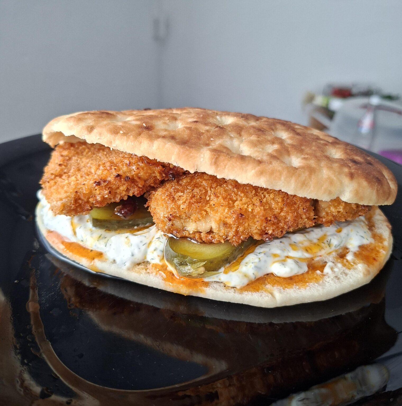 Hot Honey Tofu Sandwich 🤤